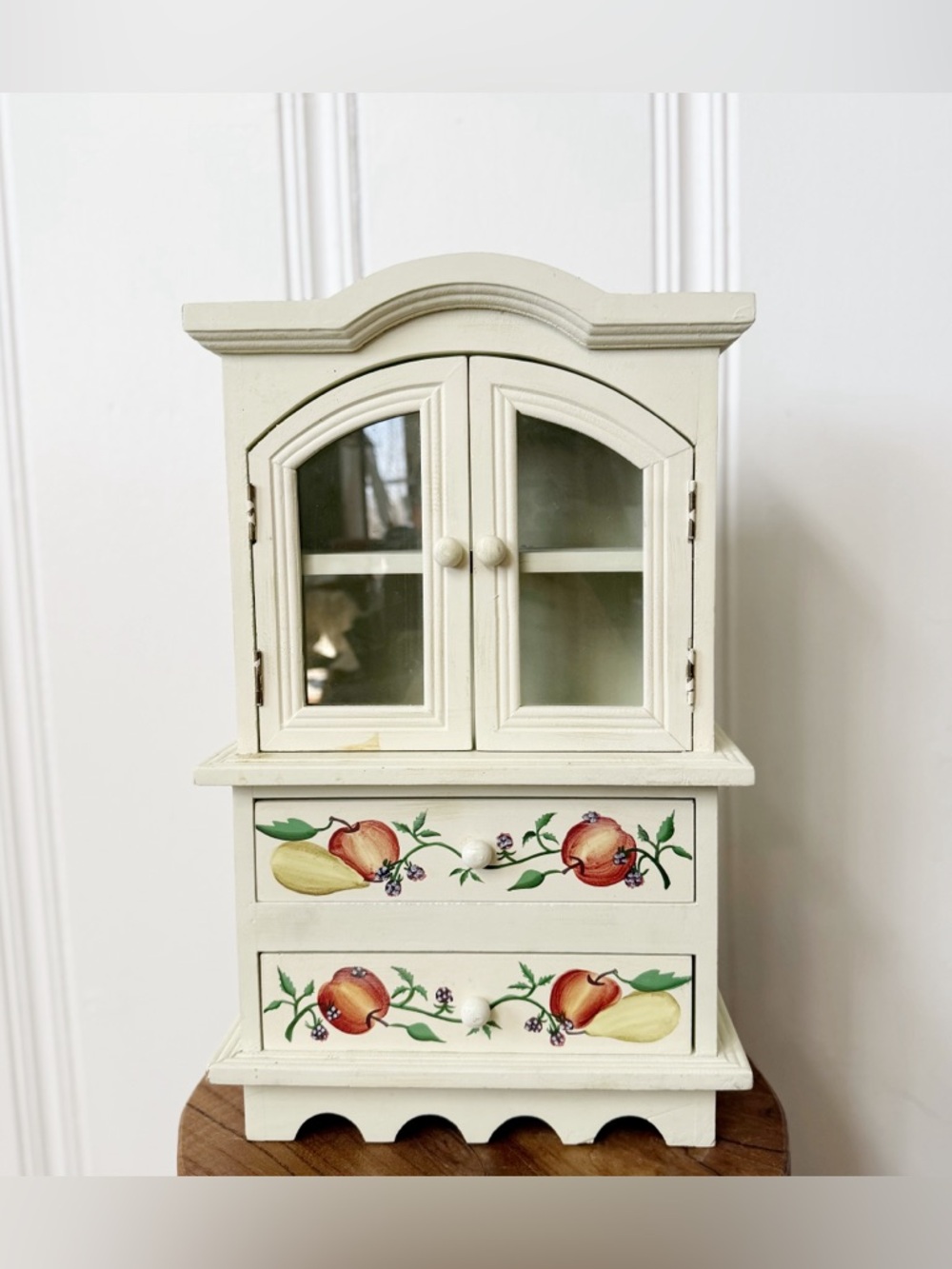 Vintage Hand-painted Small Apothecary Cabinet